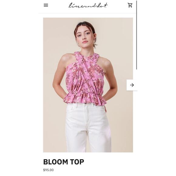 Line & Dot Pink Floral Blouse - Picture 7 of 10